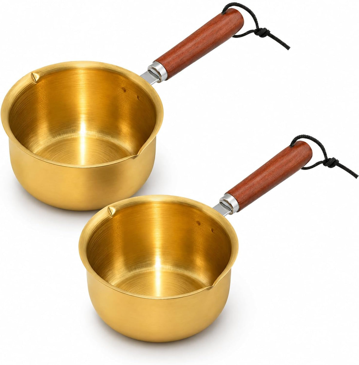 Mini Butter Warmer 2-Pack, 10 oz 304 Stainless Steel Saucepan