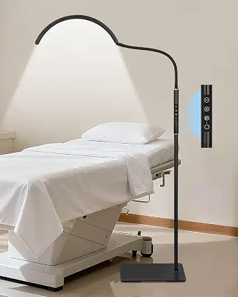 Half Moon LED Floor Light - Professional Shadow-Free, Touch Control Dimmable Lamp | for Lash Techs, Estheticians & Tattoo Artists | Eyelash Extensions, Nail Art, Home & Office