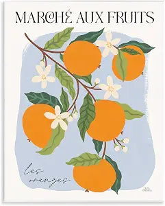 Marche Aux Oranges Kitchen, 11 x 14 Inch Mounted Print on Wall Plaque