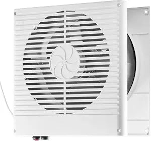 VEVOR Room to Room Fan, Two-Way Airflow Through-the-Wall Fan 8" with Temperature Control, 180 CFM Ventilation Quiet In-Wall Exhaust Vent Fans for Bathroom, Laundry Room and Indoor