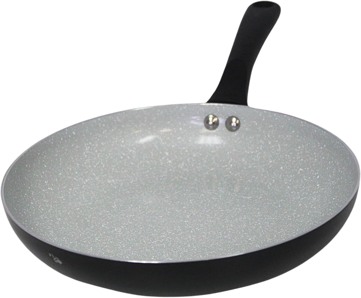 IMUSA 12 Inch Premier Cera Aluminum Speckled Gray Ceramic Fry Pan