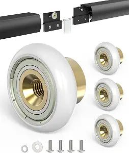 19mm Shower Door Rollers Replacement with Nylon Wheels & Bearing