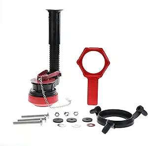 Fluidmaster K-507A-008 Universal 2-Inch Adjustable Toilet Flush Valve Repair Kit with Toilet Tool Multicolor
