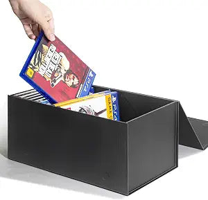 Video Game Storage Boxes, Blu-Ray Storage Boxes, Magnetic Video Game Box Protector Case, Store Up to 20 Cases  1 Pack