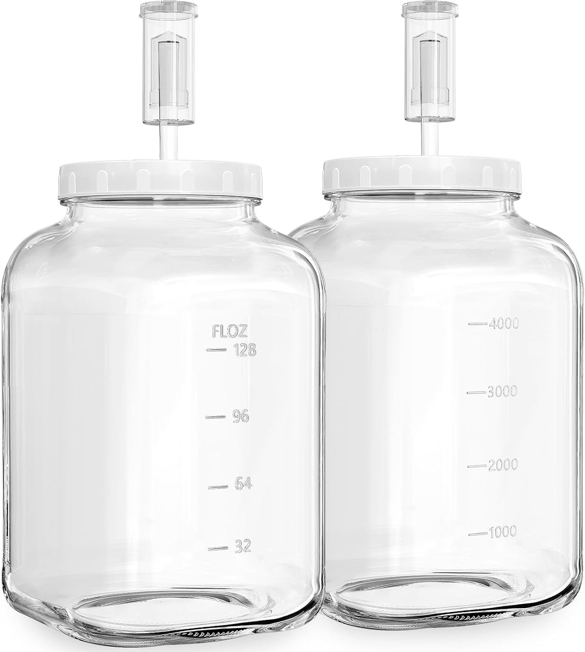 Glass Fermentation Jar Large Pickle Jar Kimchi Containers for Kumbucha Mead