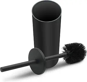 Stainless Steel Toilet Brush with Holder Set for Bathroom Storage and Organization Toilet Bowl Cleaner Brush and Holder (1, Black)
