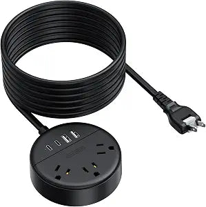 NTONPOWER 2 Prong Extension Cord 15ft, 1875W/15A 2 Prong Power Strip