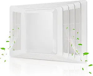 S97013662 Nutone Bathroom Exhaust Fan Cover Grille & Lens Assembly