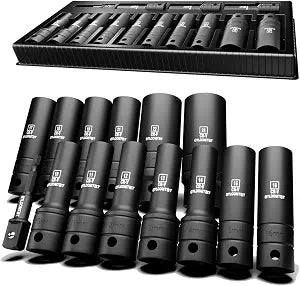 OTLOOMTBT 14-Piece 1/2-Inch Drive Deep Impact Socket Set, Metric