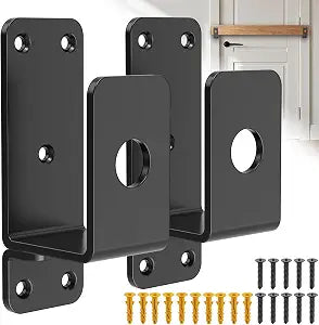 2Pcs 2x4 Door Barricade Brackets