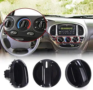 Xislet 3Pcs Tundra AC Knobs Replacement Fit 2000-2006 Toyota Tundra