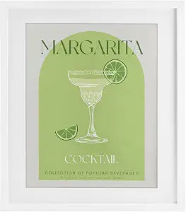 Retro Margarita Kitchen, 13 x 16 Inch Framed Print Under Glass