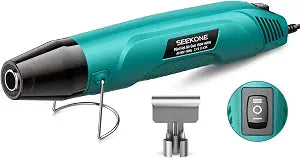 SEEKONE 350W Mini Heat Gun Dual-Temp 500 & 842 for crafts