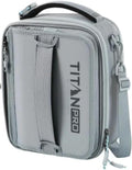 Titan PRO Expandable Lunch Box by Arctic Zone with Ice Walls & Leak-Proof Bento, Keeps Food Cold Up to 6 Hours (Grey/Silver)