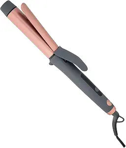 Hairitage Curl Envy Hair Curling Iron 1 1/4 Inch - Ceramic Tourmaline Curling Iron 1.25' Barrel - Silky Smooth + Bouncy Curls - 4 Digital Heat Settings up to 450 Degrees - Auto Shut-Off