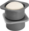 PLUS 1000ml Pizza Dough Proofing Containers, 2-Pack, Space Grey