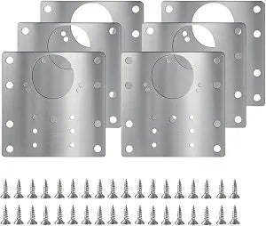 6PCS Upgraded Cabinet Hinge Repair Plate Kit FOGZUVR Fix Loose Cabinet Door