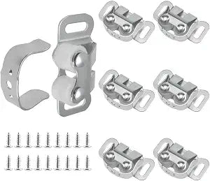 6 Set Mobile Home Cabinet Door Catch, Cupboard Closet Double Post Roller