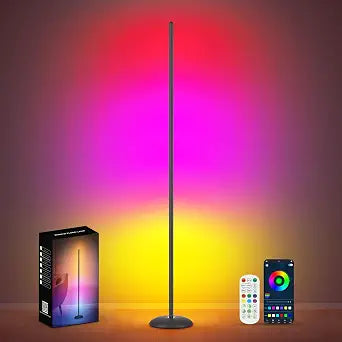 Corner Floor Lamp, Smart RGB LED Corner Lamps for Living Room