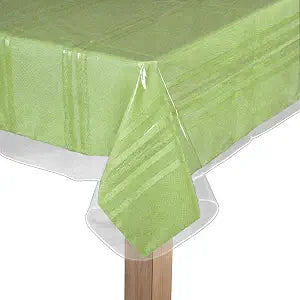 BNYD Clear Plastic Tablecloth Protector, Table Cloth Vinyl (54" x 54")