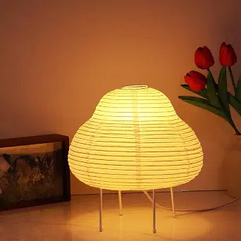Rice Paper Lamp, Japanese Paper Lantern Table Lamp
