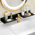 SetGame 17 Inch Metal Bathroom Shelf for Kitchen Sponge Organizer Holder Over the Faucet - Sink Shelf Kitchen Dish Soap Cleaning Brush Holder Organizers Storage Rack Over The Faucet