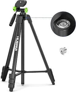Huepar 60-Inch Lightweight Tripod Portable Adjustable Laser Level Tripod