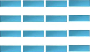 16 Pack Adhesive Replacement Iron Plates for Under Cabinet Magnetic Lights