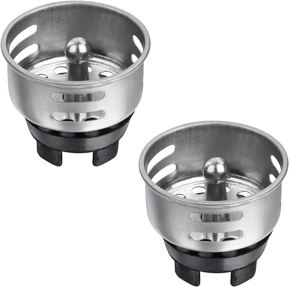 Small Basket Strainer for 2-inch Sink Drain, Bar/rv Sink Strainer, 2 Pack