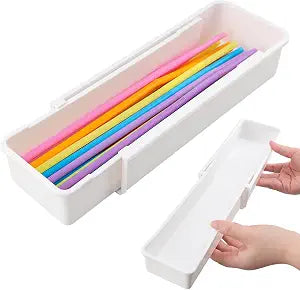 Expandable Straw Organizer  Drawer Insert for 60oz Extra Long Straws