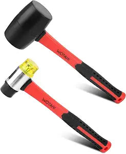 2-Piece Rubber Mallet Hammer Set