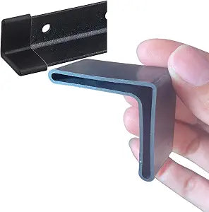 4PCS End Caps for Metal Bed Frame Angel Iron 1 1/2" 1 1/2", L Shape