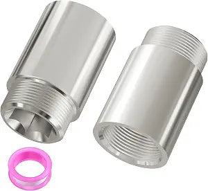 2PCS Shower Head Extension Arm, G1/2 M-F, 35mm, Chrome Copper