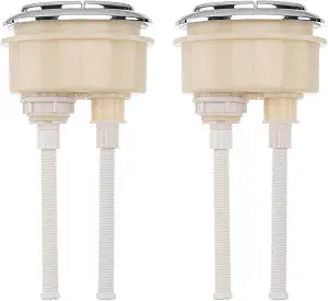 Mikikit Oval Dual Flush Toilet Tank Push Button 2-Pack
