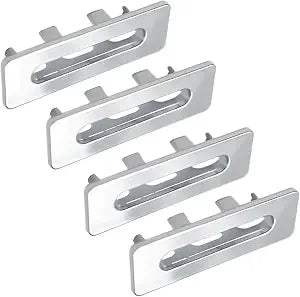 4 Pcs Sink Overflow Cover,Plastic Basin Trim Overflow Cover, Bathroom Sink Insert in Hole Caps for Home,Sink,Bathroom,Kitchen(Rectangle)
