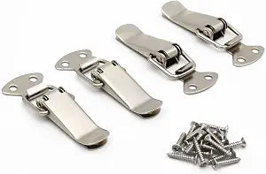 4Pack Spring Loaded Toggle Latch for Cabinet, Wooden Case, Box, Chest