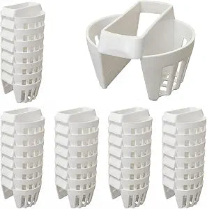 36 Pack Bathroom Sink Hair Catcher for 1.25 in Flip Top Drain Stopper,White