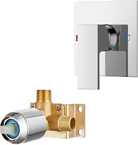 Airuida 4.3 Inch Chrome Polish Single Handle Shower Valve Trim Kit