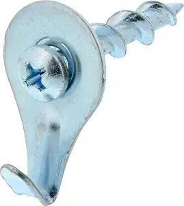 Hillman Wall Dogs with Picture Hook, 50lb Capacity, 10 Set, Chrome