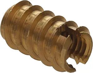Hillman Brass Threaded Wood Inserts #10-24 for Wood and Plywood, 25 Pack