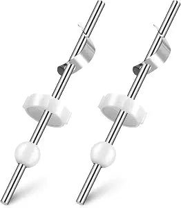 Dreyoo 2 Pack 6-1/4 inch Bathroom Faucet Pop Up Ball Rod