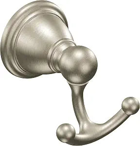 Moen YB2203BN Brantford Brushed Nickel Wall Mount Double Robe Hook