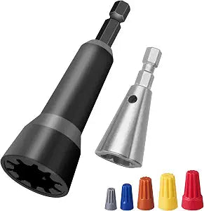 Wire Nut Twister and Twisting Tool 1/4" Chuck,Wire Nut Twiter for Drill