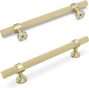 10 Pack 5 Inch Brushed Gold Kitchen Cabinet Handles