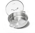 COOKER KING 5Qt SautÃ© Pan w/Lid, Stainless Steel Braiser, Chicken fryer