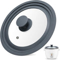 Tempered Glass Rice Cooker Lid, Fits 7.6-9.2 in Pots, Pans and Skillets