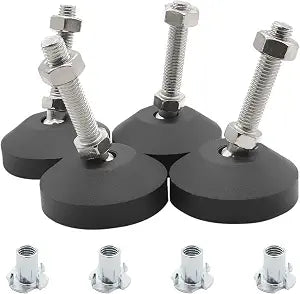 Luomorgo 4 Pcs M10 Leveling Feet with T-Nut, D60 x M10 x H50