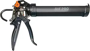 AWF PRO 10 oz Dual Thrust Caulk Gun, 25:1 or 12:1 Thrust Ratio