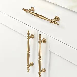 Shimeyao 10 Pack Champagne Bronze Cabinet Pulls 5"(128mm) Hole Center