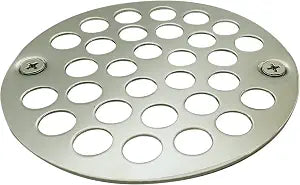 Westbrass 4" O.D. Sold Brass Shower Strainer Cover, Polished Nickel, D3192-05